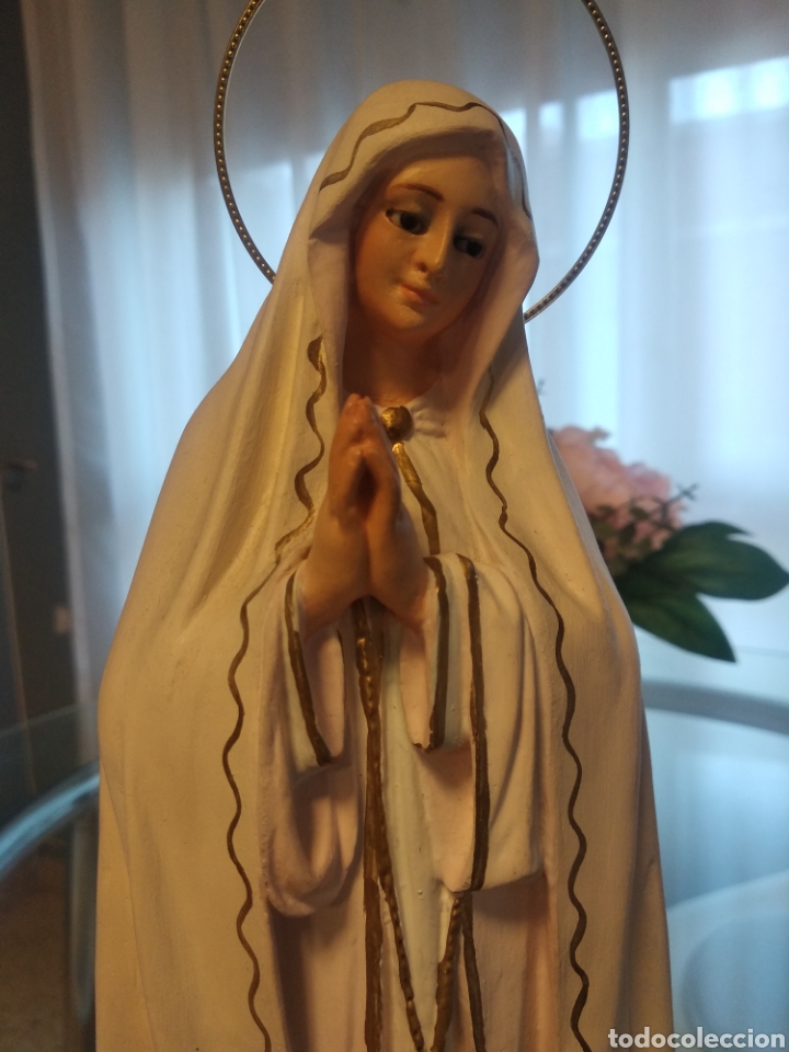 Arte: Virgen de F&aacute;tima 34cm - Foto 2