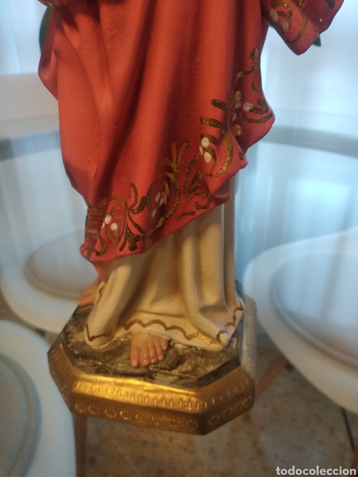 Arte: Sagrado Coraz&oacute;n de Jes&uacute;s (35cm) - Foto 6