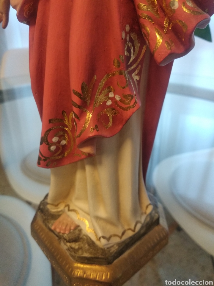 Arte: Sagrado Coraz&oacute;n de Jes&uacute;s (35cm) - Foto 7
