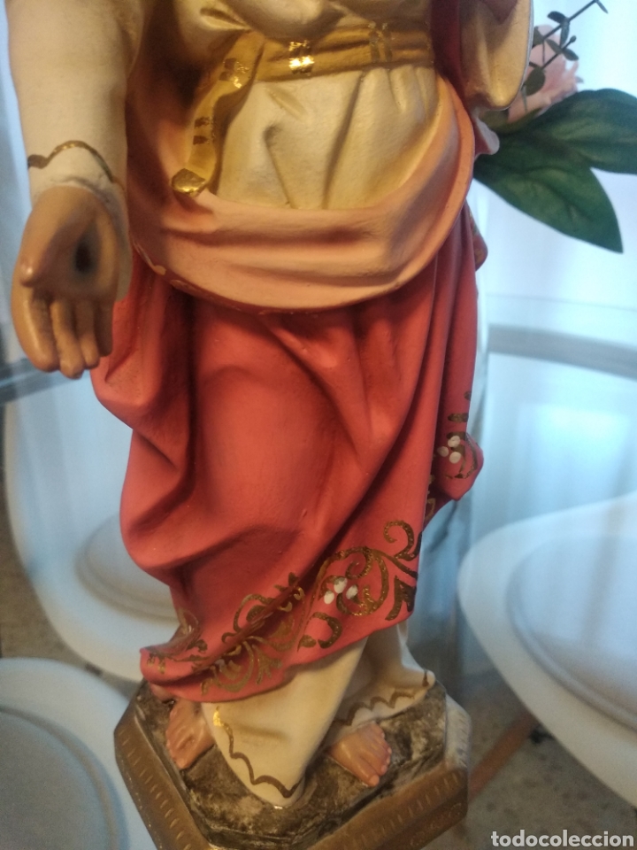 Arte: Sagrado Coraz&oacute;n de Jes&uacute;s (35cm) - Foto 8