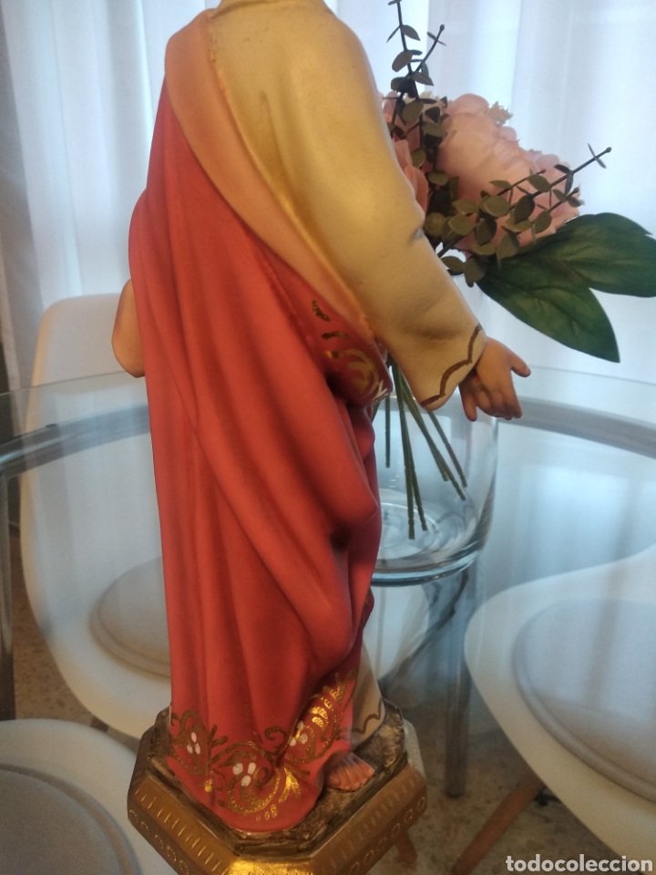 Arte: Sagrado Coraz&oacute;n de Jes&uacute;s (35cm) - Foto 9