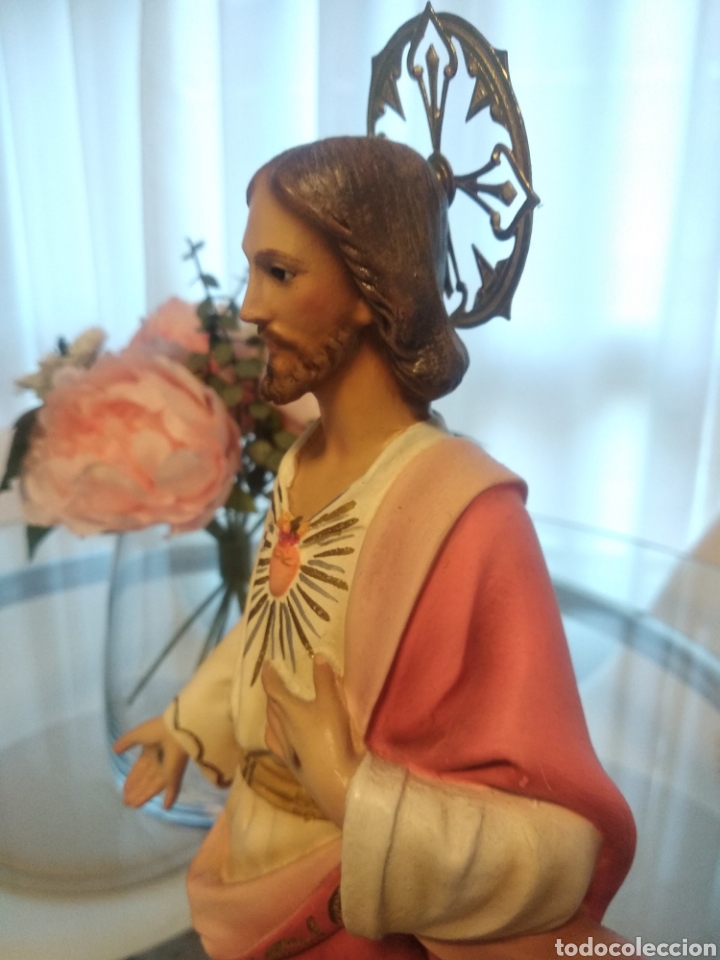 Arte: Sagrado Coraz&oacute;n de Jes&uacute;s (35cm) - Foto 10