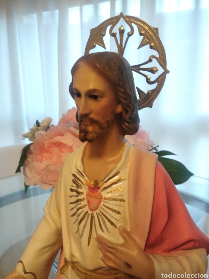 Arte: Sagrado Coraz&oacute;n de Jes&uacute;s (35cm) - Foto 1
