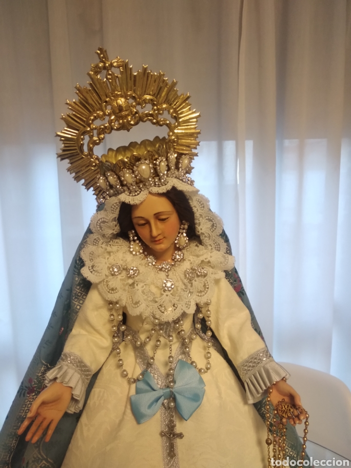 virgen de candelero (de vestir) - Comprar Escultura Religiosa Antigua