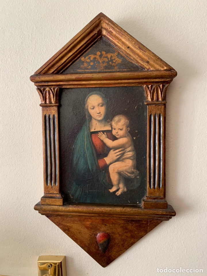 Arte: Tabern&aacute;culo con la Madonna del duque de Rafael Sanzio - Foto 1