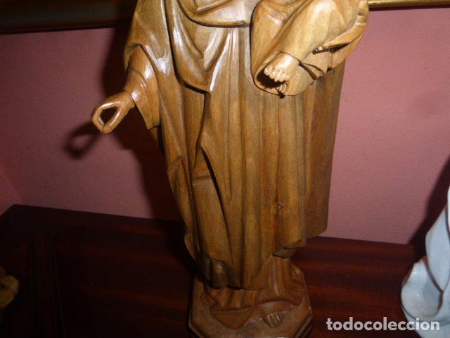 Arte: VIRGEN DEL CARMEN DE MADERA TALLADA - Foto 2