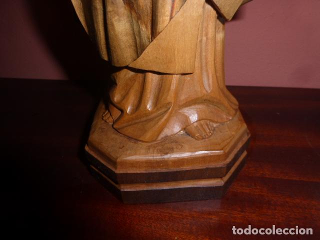 Arte: VIRGEN DEL CARMEN DE MADERA TALLADA - Foto 3