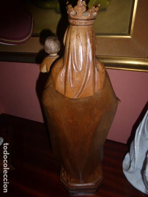 Arte: VIRGEN DEL CARMEN DE MADERA TALLADA - Foto 5