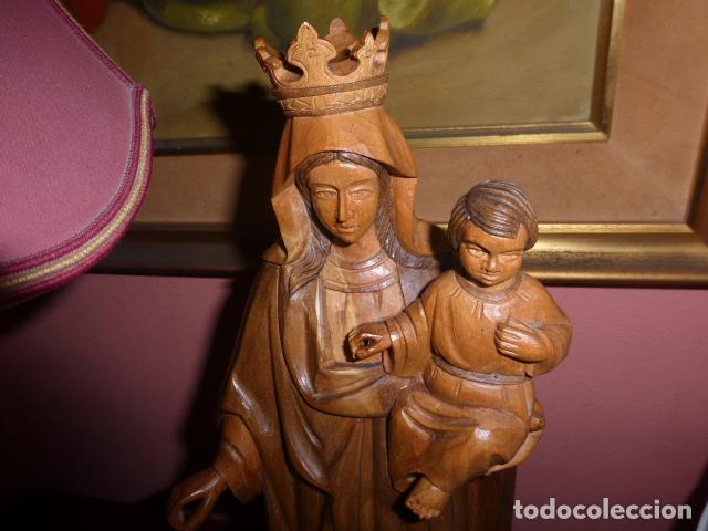 Arte: VIRGEN DEL CARMEN DE MADERA TALLADA - Foto 7