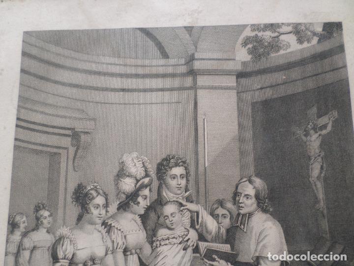 Arte: LITOGRAFIA SACREMENT DU BAPTEME - Foto 3