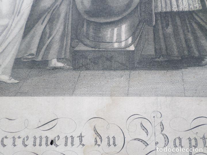 Arte: LITOGRAFIA SACREMENT DU BAPTEME - Foto 4
