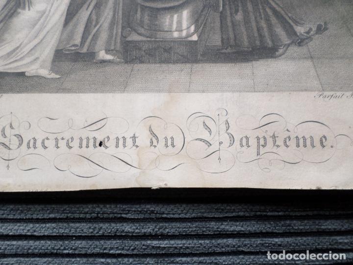 Arte: LITOGRAFIA SACREMENT DU BAPTEME - Foto 7