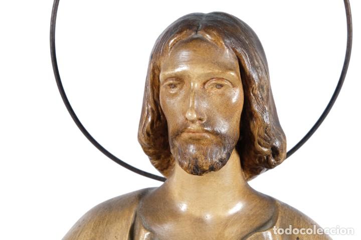 Arte: Sagrado Coraz&oacute;n en estuco - Foto 4