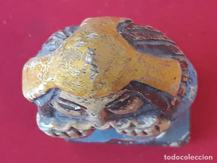 Arte: TALLA EN MADERA DE MUSICO MEDIEVAL. - Foto 6