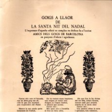 Arte: GOIGS A LLAOR DE LA SANTA NIT DE NADAL (1984). Lote 233963805