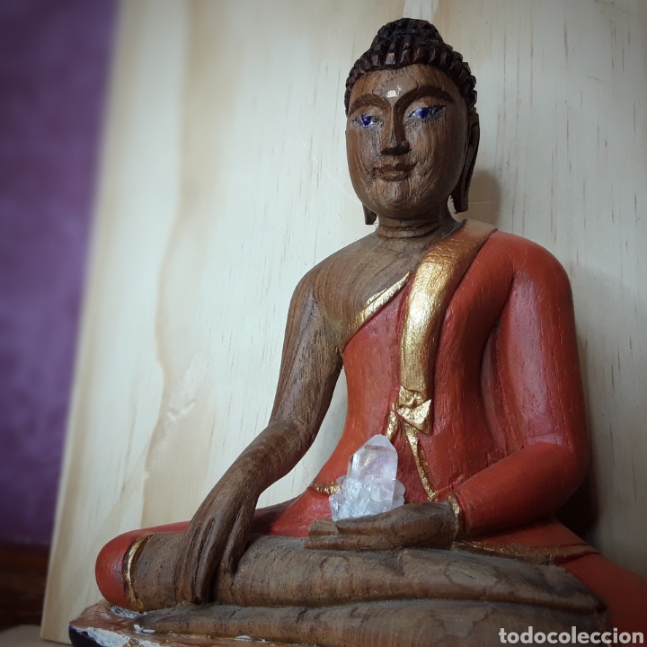 Arte: Precioso buda madera - Foto 2