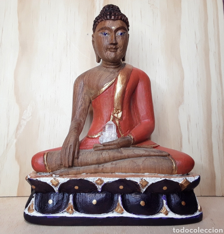 Arte: Precioso buda madera - Foto 4