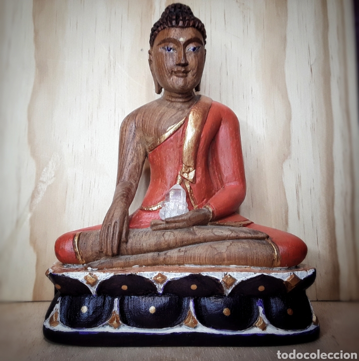 Arte: Precioso buda madera - Foto 1