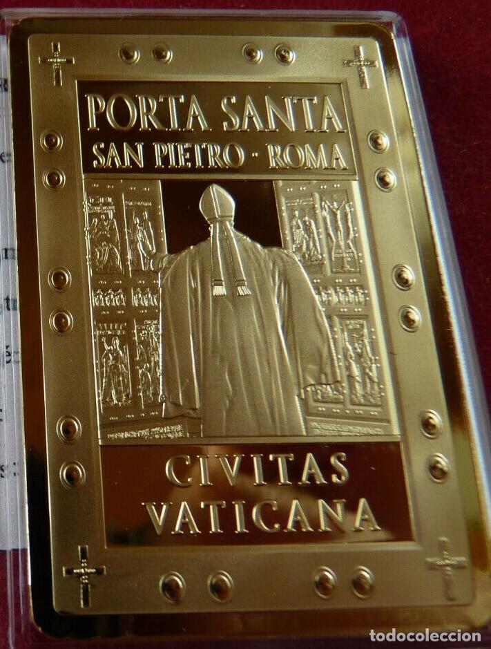 BONITO LINGOTE CON ORO DE LA PORTA SANTA SAN PIETRO DE ROMA DE LA CIUDAD VATICANA (Arte - Arte Religioso - Escultura)