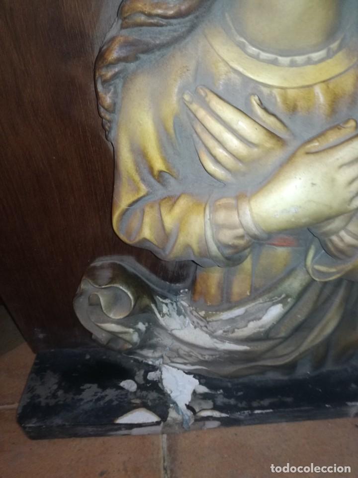 Arte: S47 Virgen en retablo madera - Foto 4
