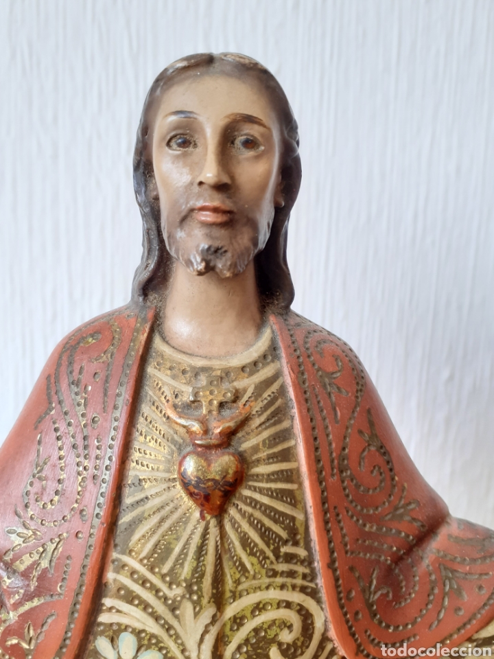 Arte: Sagrado Coraz&oacute;n olot 34 cm - Foto 2