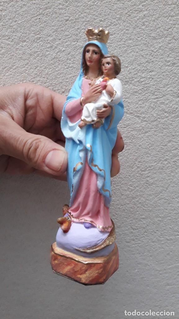 Arte: Virgen del Sagrado Coraz&oacute;n (15cm) - Foto 1