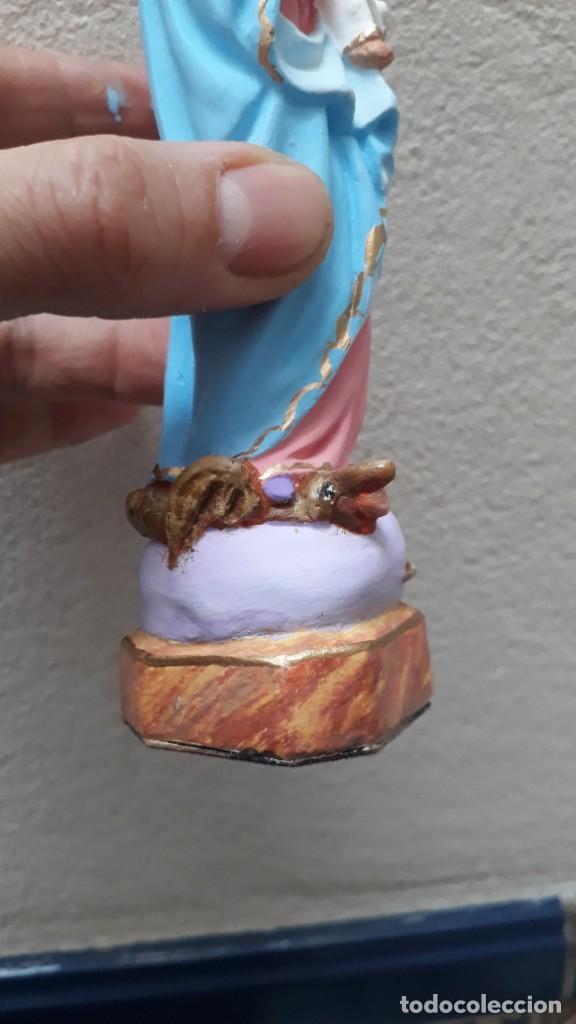 Arte: Virgen del Sagrado Coraz&oacute;n (15cm) - Foto 2