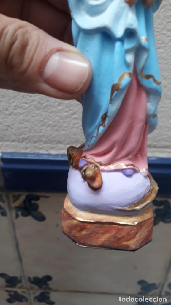 Arte: Virgen del Sagrado Coraz&oacute;n (15cm) - Foto 4
