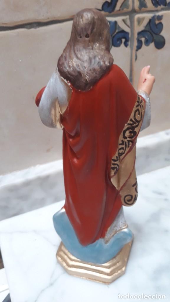 Arte: Sagrado Coraz&oacute;n de Jes&uacute;s (20cm) - Foto 3