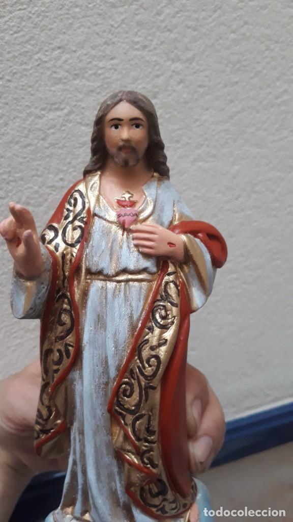 Arte: Sagrado Coraz&oacute;n de Jes&uacute;s (20cm) - Foto 9