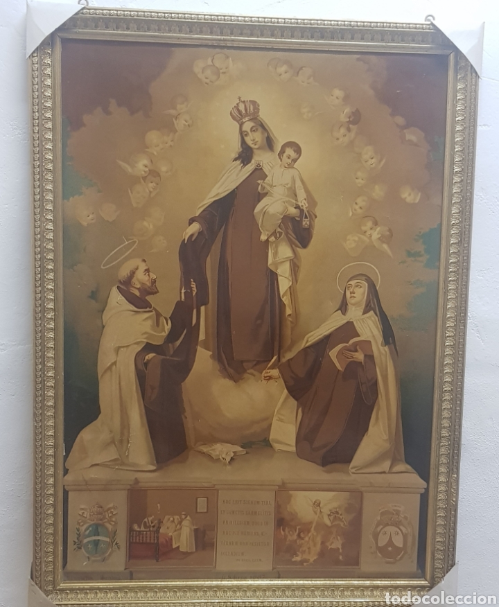 Arte: Cuadro Virgen del Carmen - Foto 1