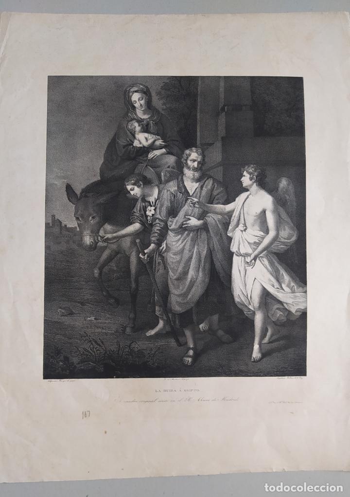 Arte: Litografia LA HUIDA A EGIPTO - Foto 2