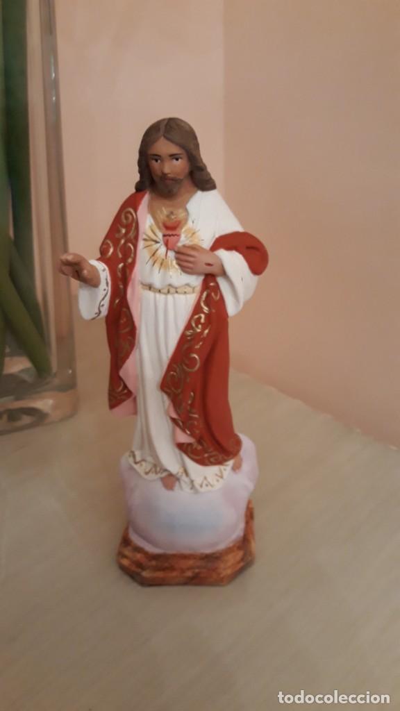 Arte: Sagrado Coraz&oacute;n de Jes&uacute;s (20cm) - Foto 1