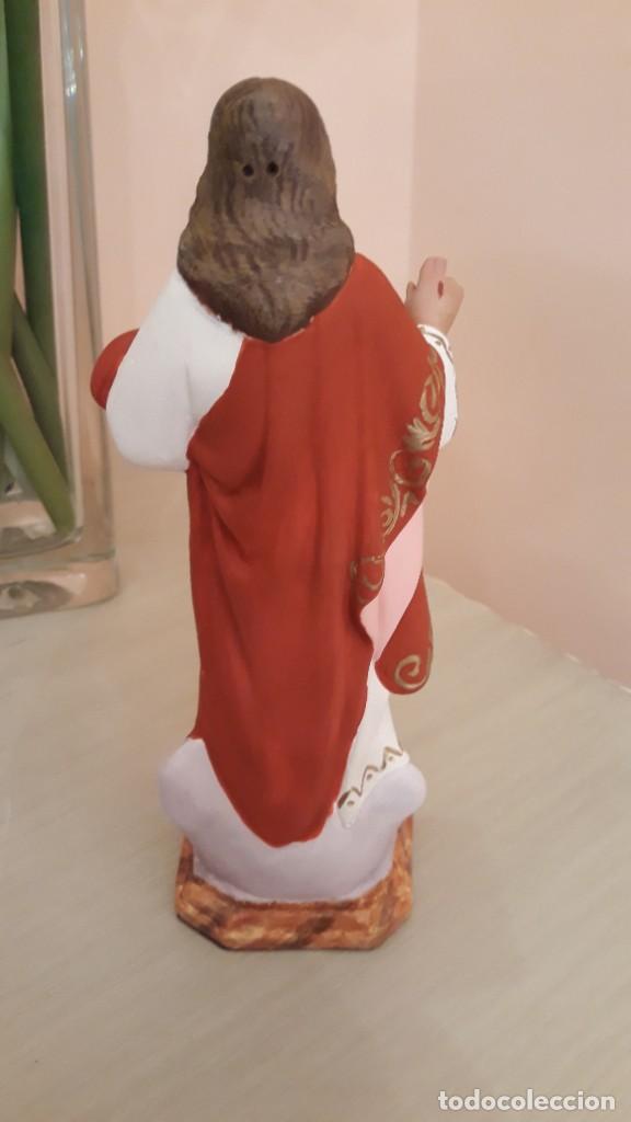 Arte: Sagrado Coraz&oacute;n de Jes&uacute;s (20cm) - Foto 2