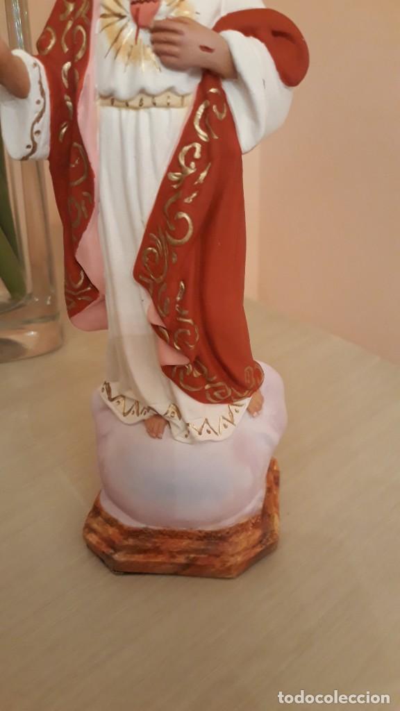 Arte: Sagrado Coraz&oacute;n de Jes&uacute;s (20cm) - Foto 4