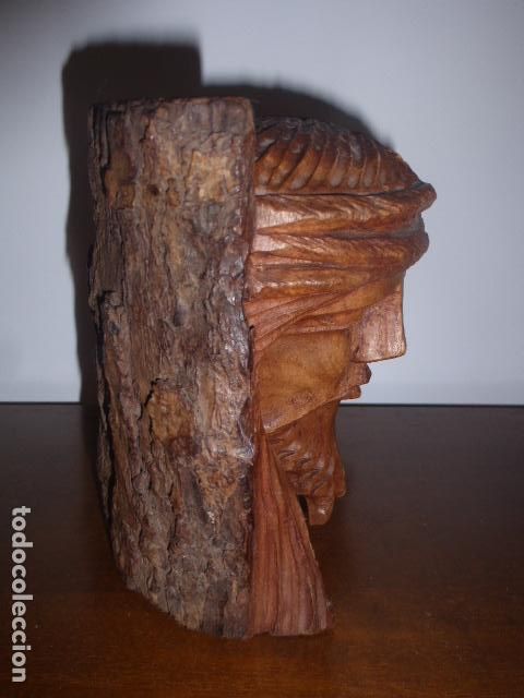 Arte: BUSTO EN TALLA DE MADERA - Foto 5