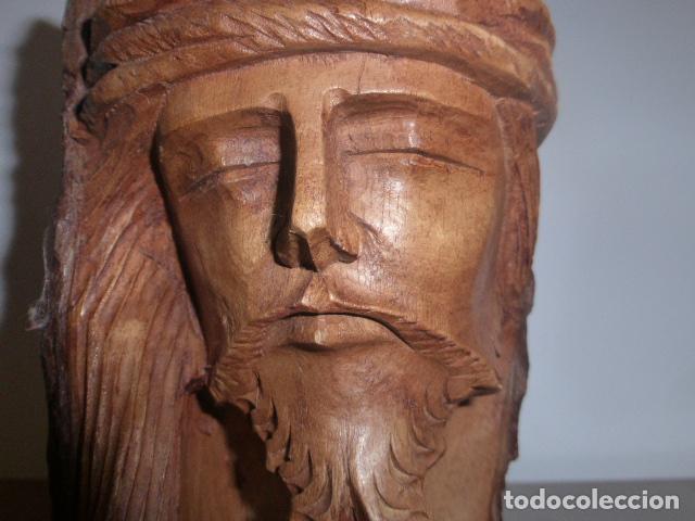 Arte: BUSTO EN TALLA DE MADERA - Foto 1