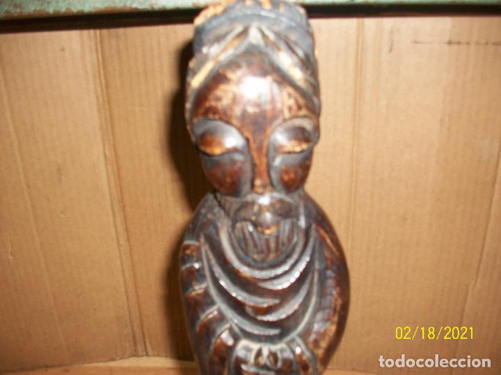 Arte: ESTATUA DE MADERA DE ISAIAS - Foto 2
