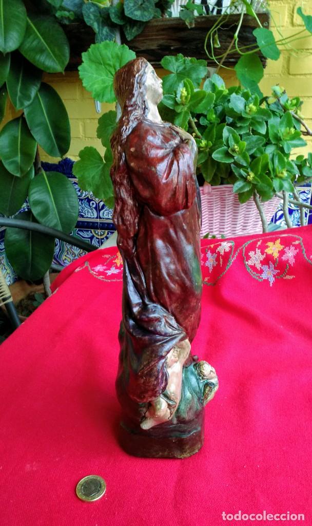 Arte: Figura antigua de Virgen - Foto 2