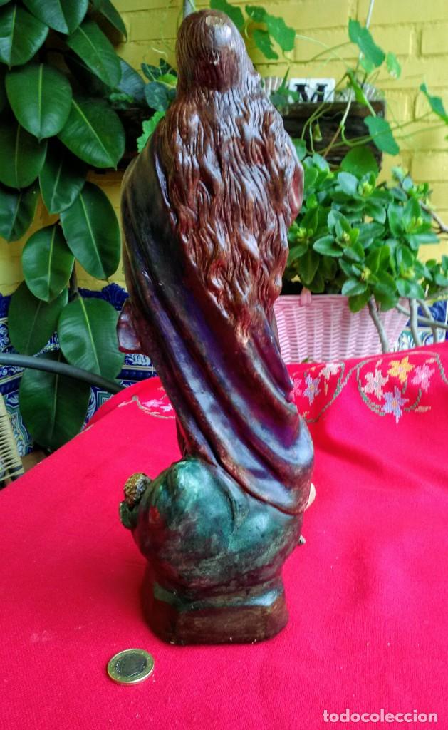 Arte: Figura antigua de Virgen - Foto 4