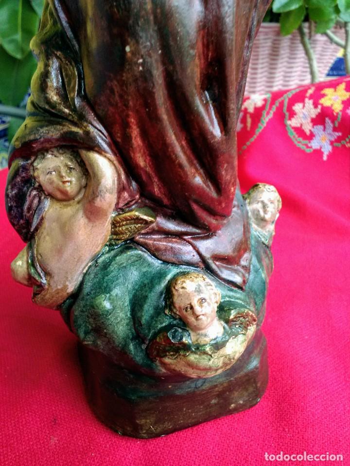Arte: Figura antigua de Virgen - Foto 7