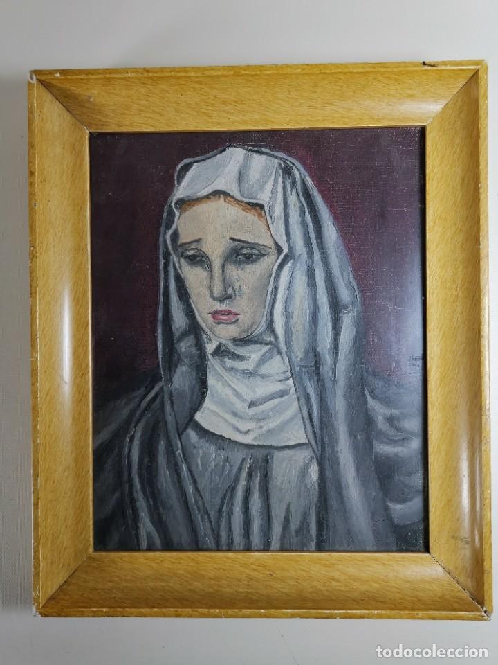 Arte: OLEO VIRGEN LLORANDO--DOLORES - Foto 2