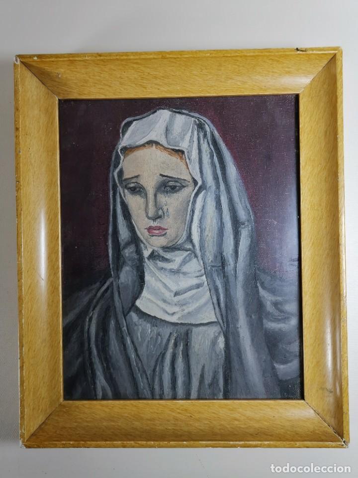 Arte: OLEO VIRGEN LLORANDO--DOLORES - Foto 3