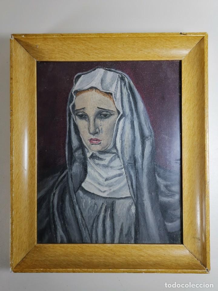 Arte: OLEO VIRGEN LLORANDO--DOLORES - Foto 4