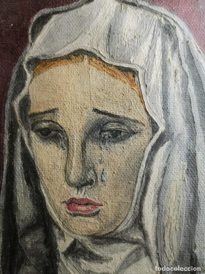 Arte: OLEO VIRGEN LLORANDO--DOLORES - Foto 23