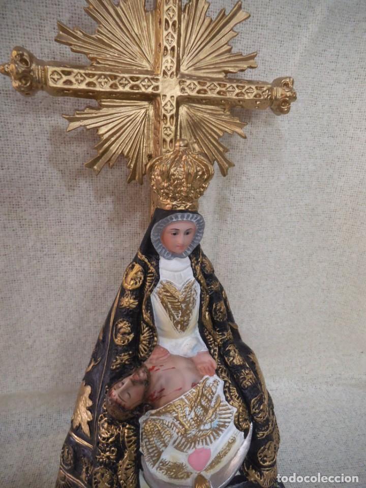 Arte: VIRGEN DE LAS ANGUSTIAS ( 30 CM ) - Foto 2