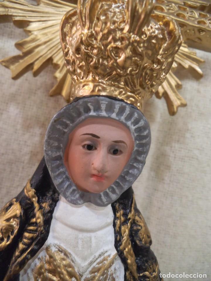 Arte: VIRGEN DE LAS ANGUSTIAS ( 30 CM ) - Foto 3