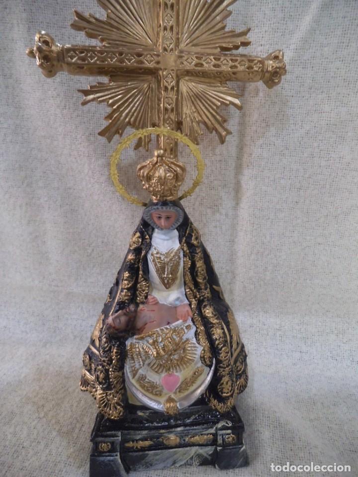 Arte: VIRGEN DE LAS ANGUSTIAS ( 20 CM ) - Foto 2