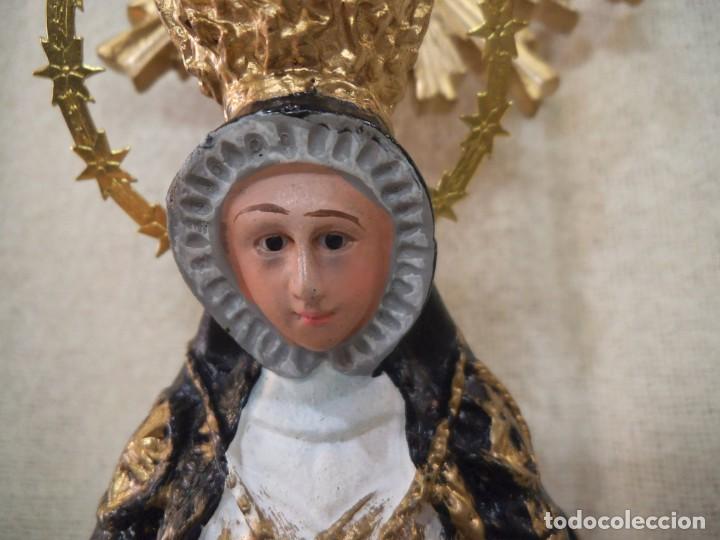 Arte: VIRGEN DE LAS ANGUSTIAS ( 20 CM ) - Foto 3