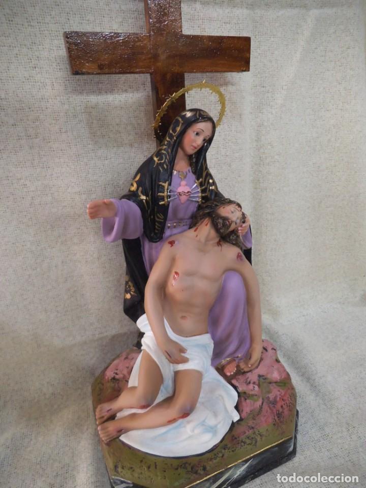 Arte: VIRGEN DE LA PIEDAD ( 30 CM ) - Foto 2